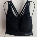 Bebe  Black Mesh Crossback Sports Bra Size 1X Photo 0