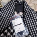 Free People  Houndstooth Chelsea Wool Coat Size L. $268 . H Photo 5