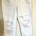 L'Agence NWT  Audrina High Rise Straight Jean in Blanc Worn Destruct - Size 32 Photo 8
