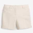 White House | Black Market  Khaki Cotton Stretch 5” Shorts Size 12 Photo 1