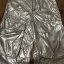 ZARA silver parachute pants Photo 1