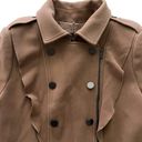 BCBGMAXAZRIA  Women’s Fayette Ruffle Dress Trench Coat Size M Photo 4