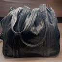 DKNY Large Leather Drawstring Tote  Bag Photo 0