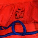 Nike  swoosh fly basketball shorts unlined neon orange m womens elastic waistband Photo 6