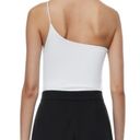 Babaton Aritzia  Women’s Size XS White Contour One-Shoulder Cami Bodysuit Photo 1