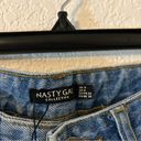 Nasty Gal  High Waist Split Leg Jean Womens Size 0 NWOT Medium Wash Photo 5