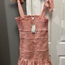 Chelsea and Violet  Pink Blush Smocked Dress Size XL Photo 1