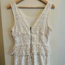 American Eagle  Outfitters Ivory Lace Peplum Dress Size 12 Photo 3