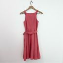 Gal Meets Glam  Ruth Dress Rosemist Linen Belted Sleeveless size 0P Photo 3