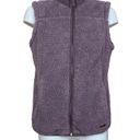 Free Country Purple Sherpa Zip Front Vest with Pockets Medium Photo 1