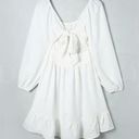 Long sleeve white dress Size L Photo 7