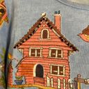 Christopher & Banks  Cropped 3/4 Sleeve Coastal Grandma Birdhouse Shirt To Blouse Photo 6