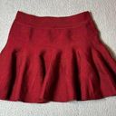 36.5 36 Point 5 Skirt Womens Juniors S Red Elastic Waist Ruffled Hem Mini Skater NEW Photo 0