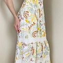 Jessica Simpson Yellow & Green Leaf Printed Cut-Out Maxi Dress Photo 6