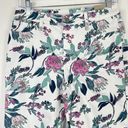 Chico's NWT  Perfect Stretch Girlfriend Slim Capri Jeans Brilliant Blooms Size 2 Photo 2