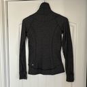 Lululemon Gray Black Herringbone 1/4 Zip Pullover Running Jacket Women’s Size 4 Photo 10