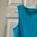 Coldwater Creek  Blue Scoop Neck Sleeveless Tank S Photo 3