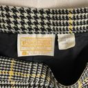 Pendleton  Virgin Wool Houndstooth Pencil Skirt Black Yellow White Size 12 Photo 4