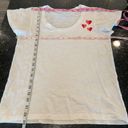 Draper James  Heart Design Valentines Day Tee Shirt Size Small 100% Cotton Photo 7