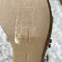 Dolce Vita Maxton Crystal studded Vinyl Espadrille Wedge Sandal beige size 8 Photo 8