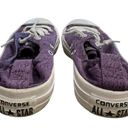 Converse  CTAS Purple lace slip on shoreline sneakers Size 6 Photo 5