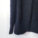 360 Cashmere  Women XS Wool Cashmere  Fuzzy Black Cardigan Photo 3