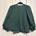 A New Day  green and black puff sleeved blouse XXL Photo 5