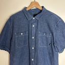 Vans  ladies button up denim short sleeve top size XL Photo 1