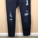 White House | Black Market  Women’s Distressed Dark Wash Crop Leg Denim Jeans Photo 2