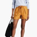 Vince NWT  Box Pleat Drawstring Shorts in Gold Ochre Size Medium Photo 2