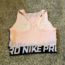 Nike  Pro Intertwist baby pink athletic top Photo 1