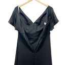 JJ's House NWT JJ’s House Black Maxi Floor-Length Chiffon Formal Dress With Ruffle Size 6 Photo 9