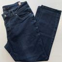 prAna New  Buxton Mid Rise Slim Boyfriend Jeans Stretch Denim Deep Blue Size 10 Photo 12