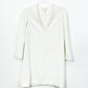 Maje Ivory Long Sleeve Mini Shift Dress Photo 1