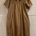 Kensie Gold Smock Babydoll Dress Size 4 Photo 5