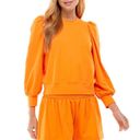 TCEC | NWOT | Long Sleeve Ballon Sweatshirt | S | Orange | CT7521 Photo 0