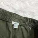 Aerie  Linen Lyocell Fringe Hem Utility Workwear Shorts Army Green XS Photo 3