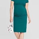 Isabel Maternity Teal Dress Size Small Photo 0