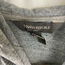 Banana Republic Factory Gray Hoodie with Snaps at the Bottom Women’s Size Medium Photo 3