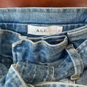 A.L.C. Luke High Waisted Paper Bag Denim Pants in Light Indigo Photo 10