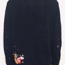 Basic Editions  Vintage Santa Christmas Knit Cardigan Sweater Photo 1