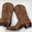 Shyanne  Cassia Sugar Mate Glitter Inlay Western brown Boot Snip Toe Size 10 Photo 10