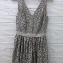 Robert Rodriguez  Tiered Metallic Lace Minidress Photo 3