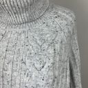 Krass&co The White Label  Sweater M Womens Gray Cable Knit Turtleneck‎ Wool Alpaca Photo 3