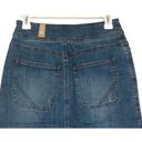 prAna NWT  Broadway Mini Jean Denim Skirt Zipper Patch Pockets 12 Blue #2634 Photo 9