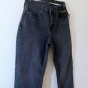 Banana Republic  High Rise Straight Jeans Womens 25 Gray Denim Dark Wash New Photo 3