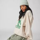 Urban Outfitters UO Khloe Ribbed Beanie in Ivory Photo 5