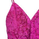 NBD  X Revolve Marvin Hot Pink Fuchsia Lace Ruffled Mini Dress XSmall Photo 5