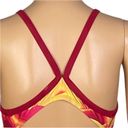 Nike  pink, red and yellow “Fastback” one-piece swimsuit in size 32=6. EUC Photo 7