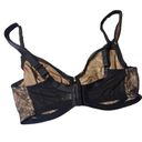 Felina  Lace Black Floral Bra Size 34F Photo 3